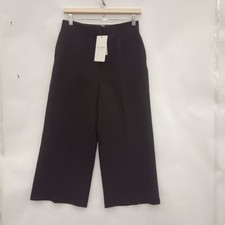 Phase Eight Trousers Size UK 10 Black Women's Culottes Smart Casual Preloved 