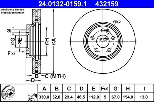 Disques frein chrysler - disques, de