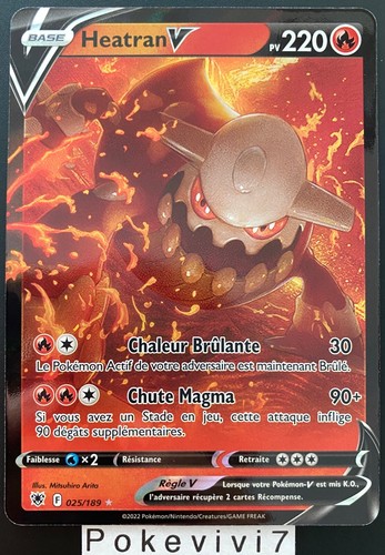 Carte pokemon heatran - heatran, 025/189