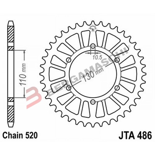 Couronne transmission moto - de,