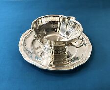 saucière sur plat Modèle FILET CHINON métal argenté 20cm ETAT NEUF no christofle