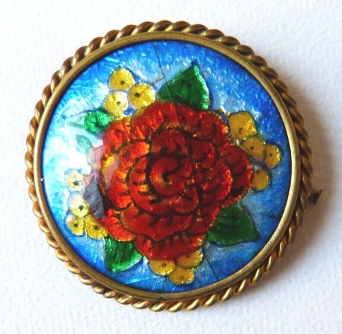 Broche émail limoges - broche, en