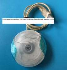 Souris Apple M4848 Mouse Usb Filaire Bleue Blue Macintosh iMac MacBook G3 G4