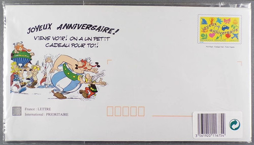 Asterix carte anniversaire - asterix,