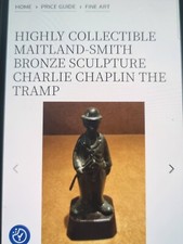 maitland smith bronze charlie chaplin rare piece