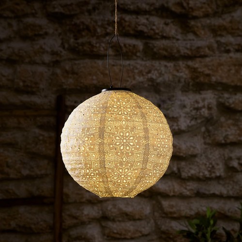 Lampion solaire led tyvek - solaire,
