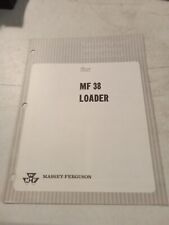 Vintage 1966 Massey Ferguson Mf 38 Loader Assembly & Pre Delivery Instructions 