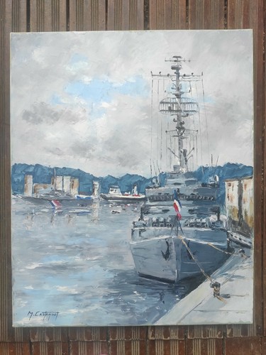 Peinture sur toile marine - ,