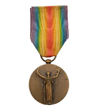 Q24/11/25 (REF31852) Médaille militaire interalliée guerre 14/18  french Medal