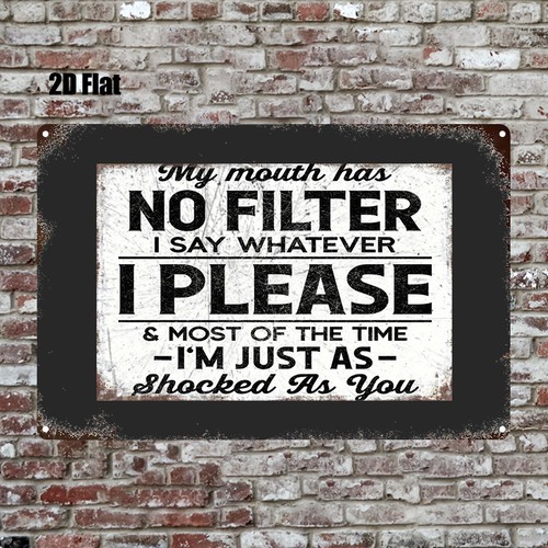 Metal sign art wall - metal,