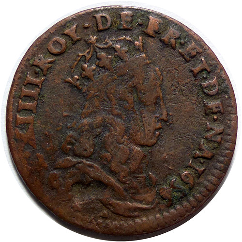 Louis xiv liard france 1656 - de,