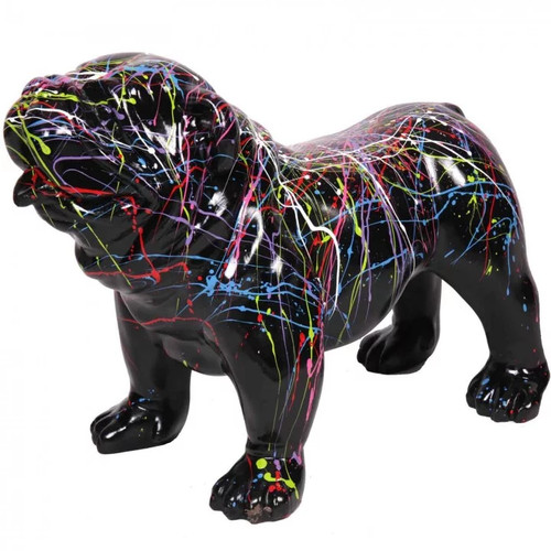 Statue résine chien - statue, en