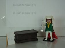 PLAYMOBIL vintage médiéval moyen âge bourgeoise coffre bougie 3376 de 1977 #2