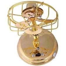 Ancien ventilateur de table de travail décoratif en laiton pour batterie élec...