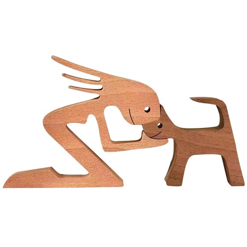 Statue bois faite la - faite,