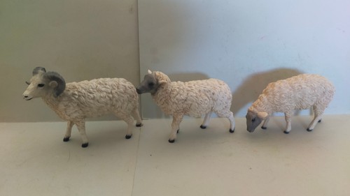 Santon bélier 2 moutons - santon,
