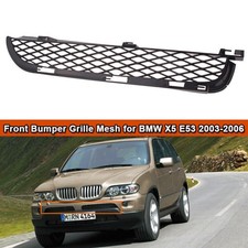 1X Left Side Front Grilles Upper Bumper Mesh Grill Trim For 2004-2006 BMW X5 E53