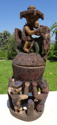 Sculpture autel yoruba - sculpture, d'autel