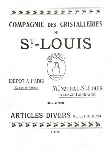 Cristal saint louis catalogue - cristal, louis,