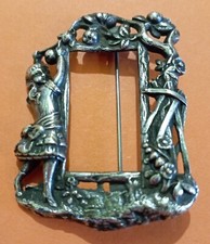 Bijou ancien  BROCHE EN ARGENT