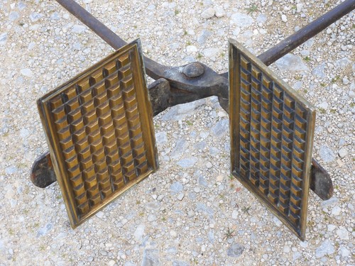 Ancien gaufrier fer - -ancien,