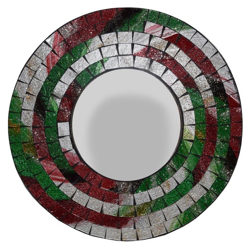 Miroir mosaïque rétro - miroir,