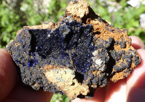 Cristaux azurite bleu intense - cristaux,