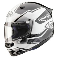 Casque De Moto Intégral Triumph Par Arai Quantic Blanc/Noir Brillant MHMS24000
