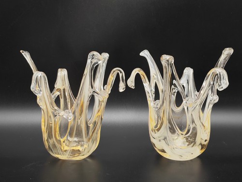 Paire globes vintage verre - globes,