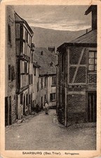 Saarburg Germany Springgasse Street Scene Postcard Verlag Perd Hegner