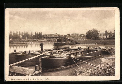 Germersheim port avec - /, rh.,