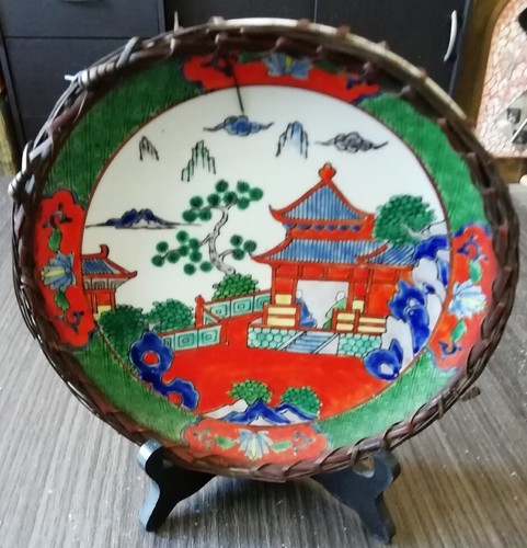 Assiette ancienne emaux - assiette,