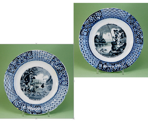 Paire assiettes longwy - paire,