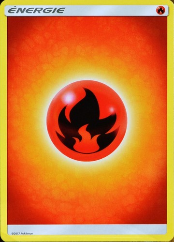 Carte pokemon energie - carte, feu