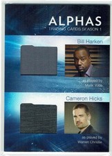 Alphas Season 1 Dual Wardrobe Costume Card DM3 Bill Harken & Cameron Hicks