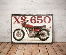 Plaque métal vintage yamaha - vintage,