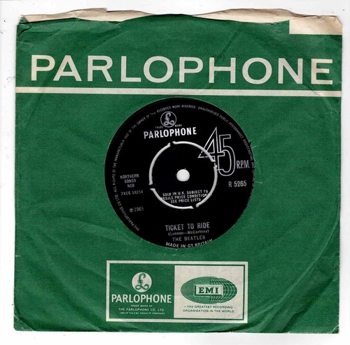 The beatles ticket to - ,