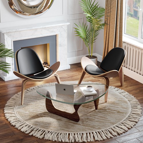 Accent shell chair leather - accent,