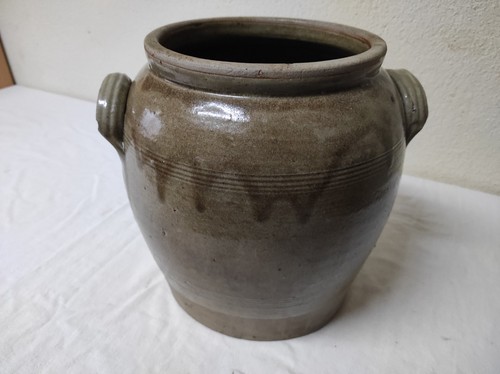 Ancien pot graisse - graisse, terre