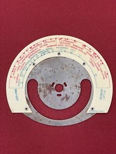 TSF radio station DUCRETET dial circular celluloid France 1920s-30s