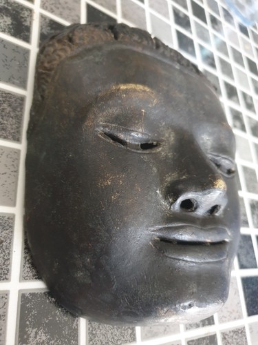 Masque bouddha bronze - masque,
