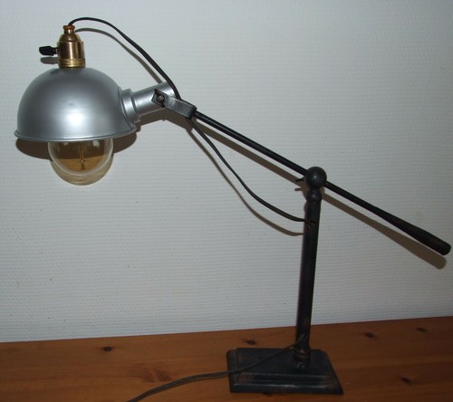 Ancienne lampe atelier bol - ancienne, "bol