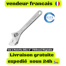 Clé à Molette DELI 6" Pouces