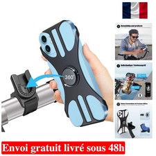 Support Universel Amovible pour Smartphone - Idéal pour Vélo et Moto, 4À7 pouces