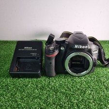 Nikon D3200 24.2MP Digital SLR Camera - Black (Body Only) w/ CHARGER