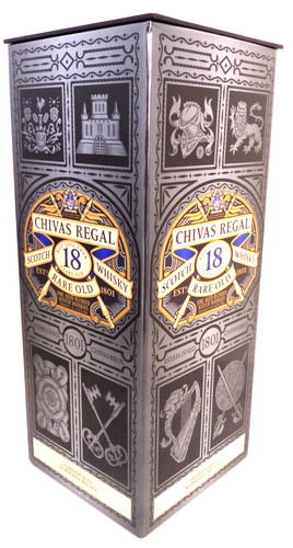 Boîte carton whisky chivas - whisky,