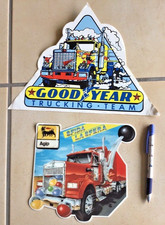 2 gros autocollants ancien