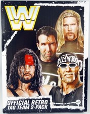 WWE Mattel Retro Figures - Official 4-pack : Hollywood Hogan, Syxx, Scott Hall, 
