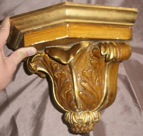 Console applique bois - console,