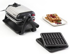 Gaufrier semi professionnel 1200 W Thermostat réglable, Voyant lumineux Poignée